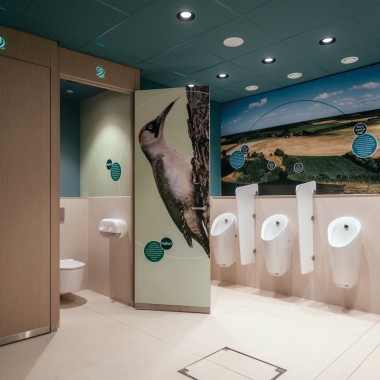 Geberit Preda-urinoir met automatische spoelactivering