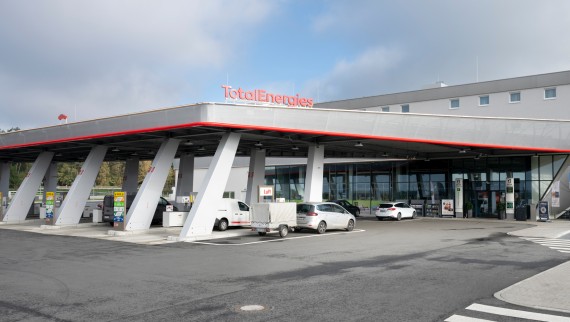Evendorf BREAK-snelwegverzorgingsplaats in Duitsland