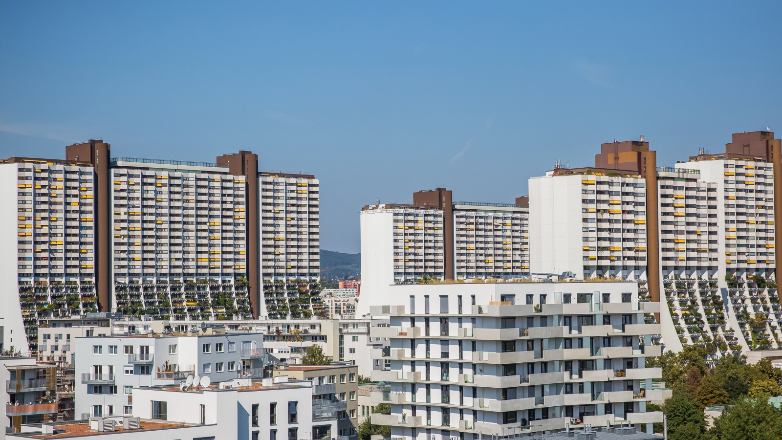 Er zijn meer dan 3200 flats in het Alt-Erlaa sociale woningbouwcomplex. (© Agata Kadar - stock.adobe.com)