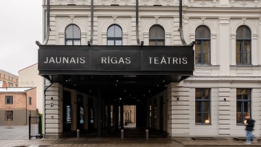 Het eerbiedwaardige Nieuwe Riga Theater in nieuwe glans (© Jānis Salmanis)