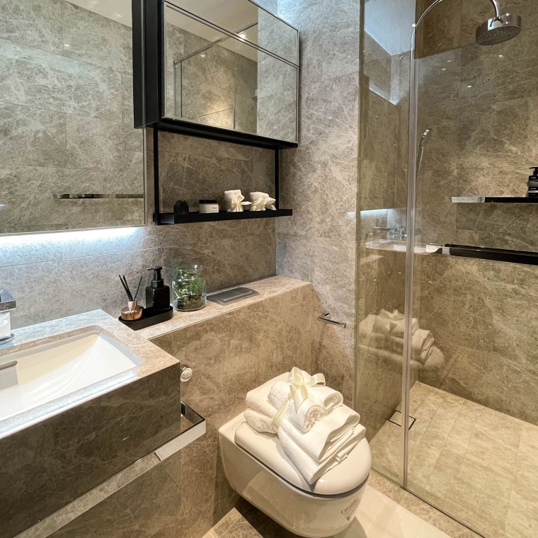 Les salles de bains sont luxueuses (© Guocoland Limited) Les salles de bains sont luxueuses (© Guocoland Limited)