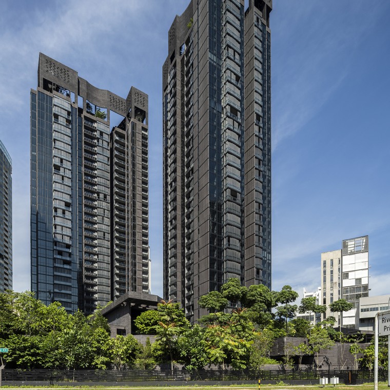 Les bâtiments imposants du site Martin Modern combinent deux ressources précieuses dans la métropole densément peuplée de Singapour : l'espace et la nature (© Darren Soh). Les bâtiments imposants du site Martin Modern combinent deux ressources précieuses dans la métropole densément peuplée de Singapour : l'espace et la nature (© Darren Soh).