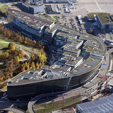 The Circle à Zurich, vu d'en haut (© Flughafen Zürich AG)