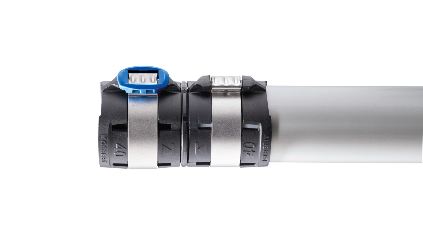 Betrouwbare controle van de insteekdiepte met Geberit FlowFit Betrouwbare controle van de insteekdiepte met Geberit FlowFit