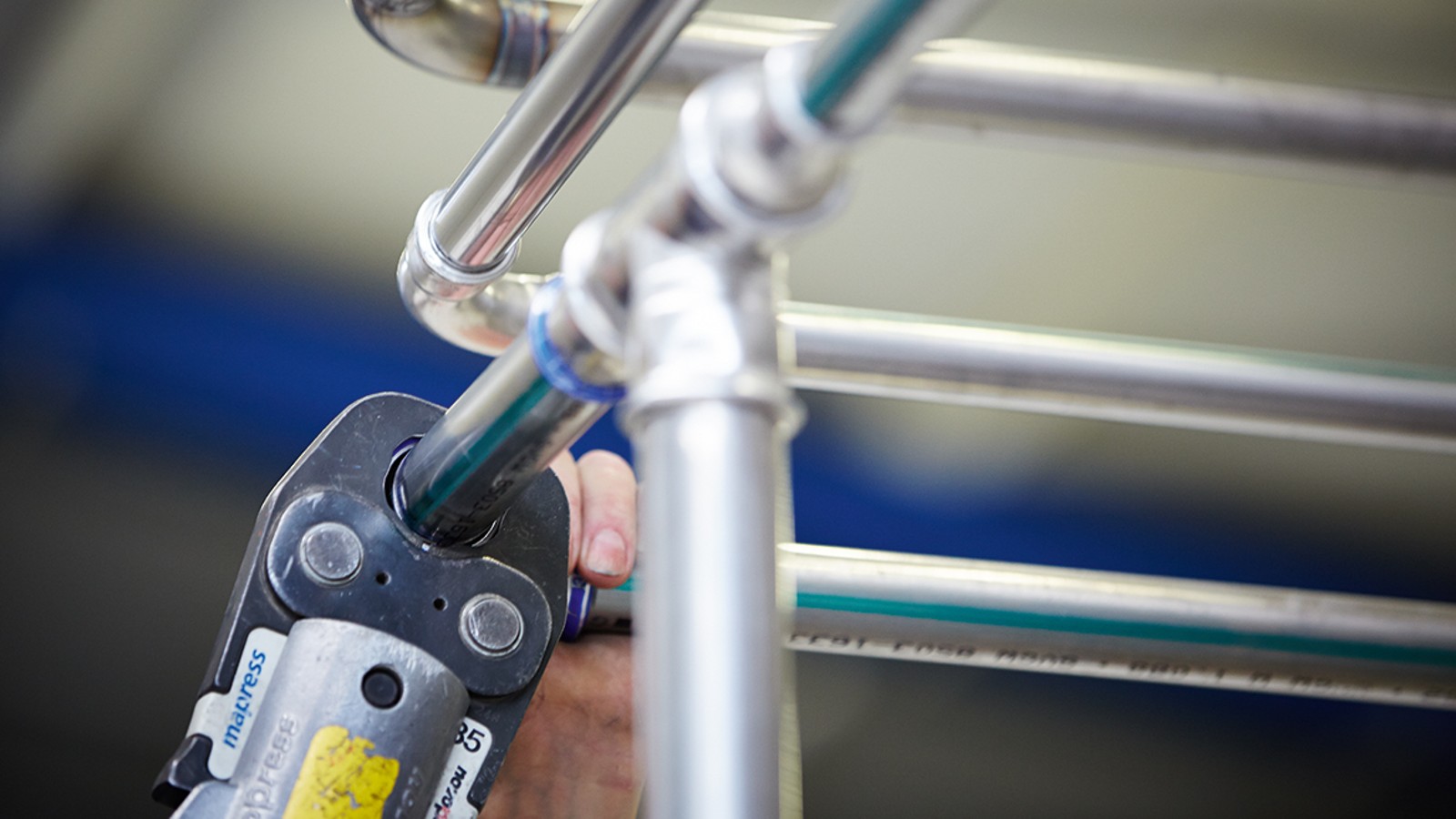 Geberit Mapress roestvrij staal in een brouwerij Geberit Mapress roestvrij staal in een brouwerij