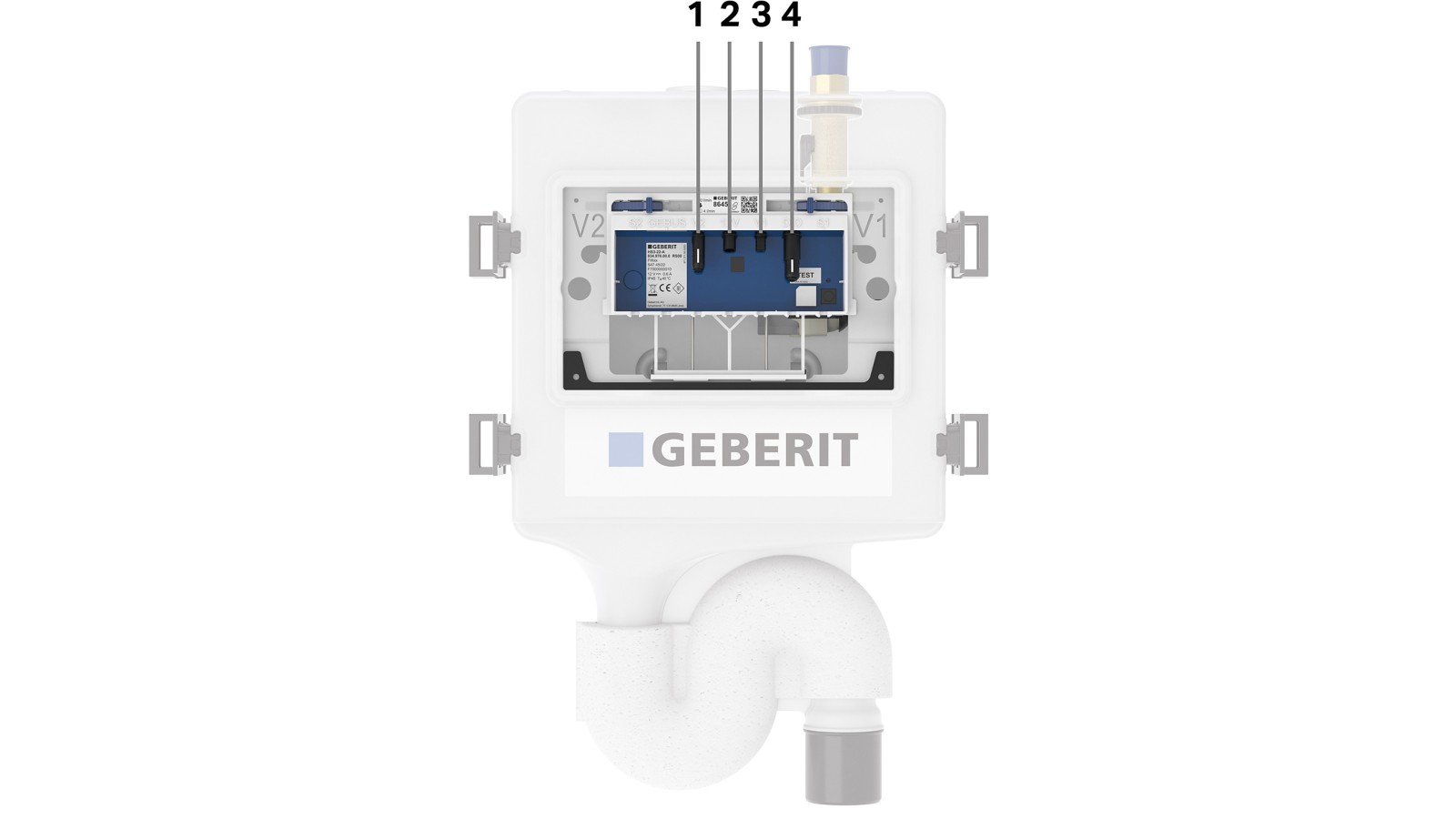 Le rinçage forcé hygiénique Geberit HS30 (© Geberit) Le rinçage forcé hygiénique Geberit HS30 (© Geberit)