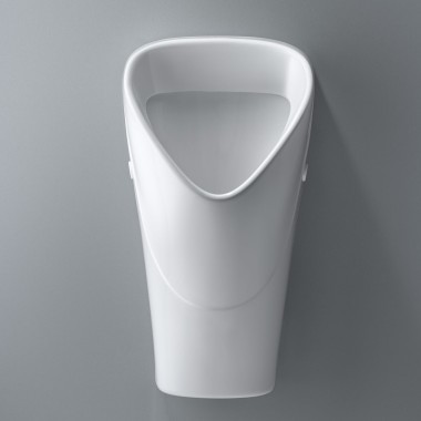 Het eenvoudig te reinigen Geberit Renova trigonale urinoir voor rendabele installaties