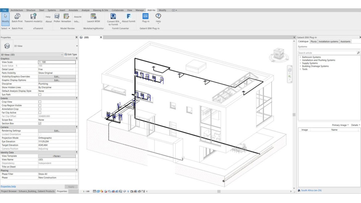 Structure du produit dans le catalogue des modules d’Autodesk® REVIT®