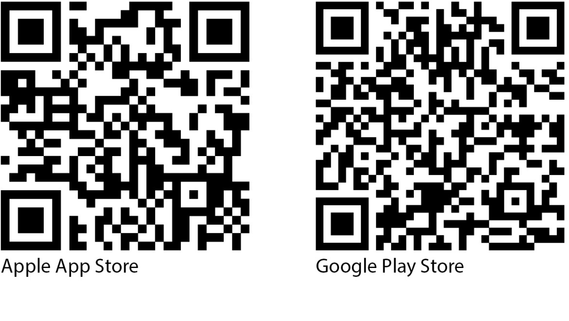 Codes QR Geberit Control App pour Apple et Android