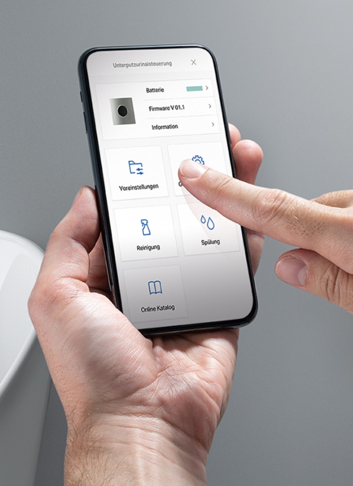 De Geberit Control app regelt sanitairinstallaties De Geberit Control app regelt sanitairinstallaties