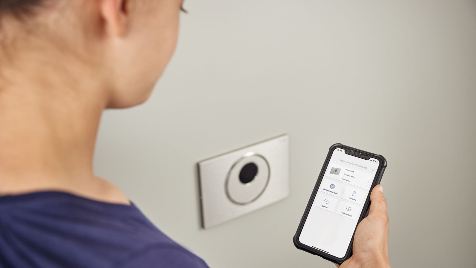 Instellingen van de wc-sturing via de Geberit Control app Instellingen van de wc-sturing via de Geberit Control app