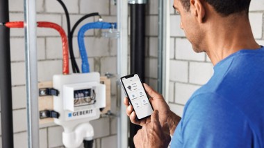 Bediening van de Geberit HS50 hygiënespoeling via de Geberit Control app