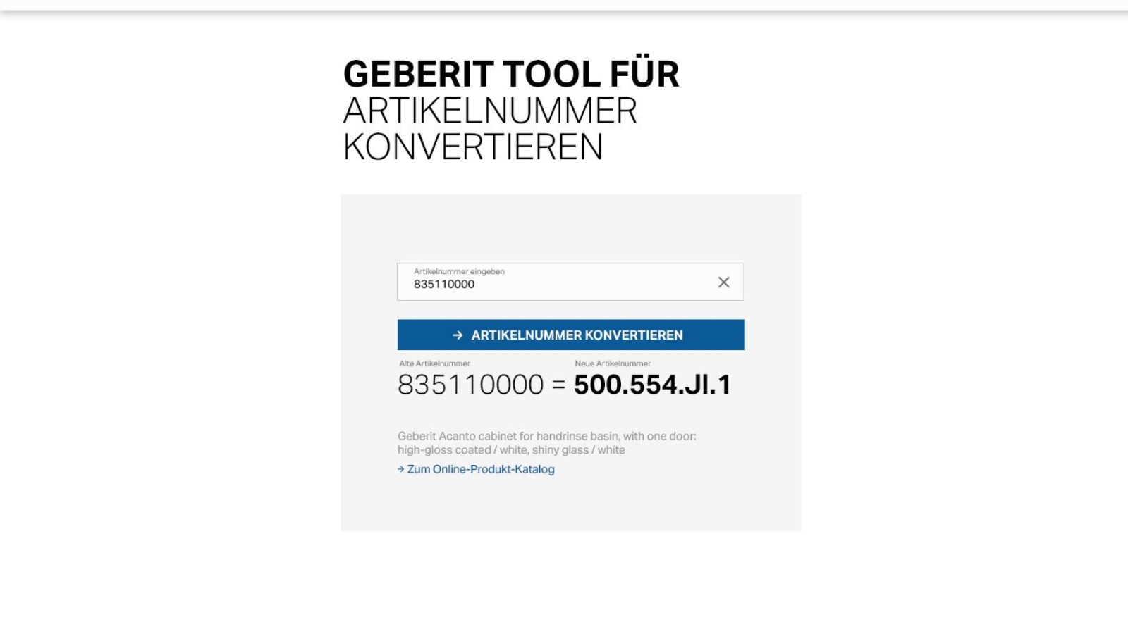 Article number converter Article number converter