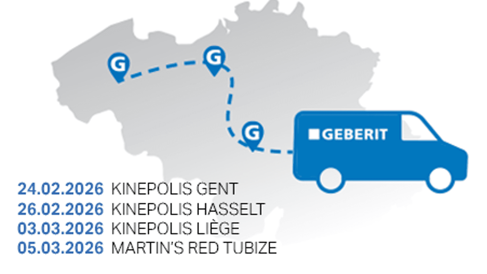 Geberit On Tour - schrijf je nu in Geberit On Tour - schrijf je nu in