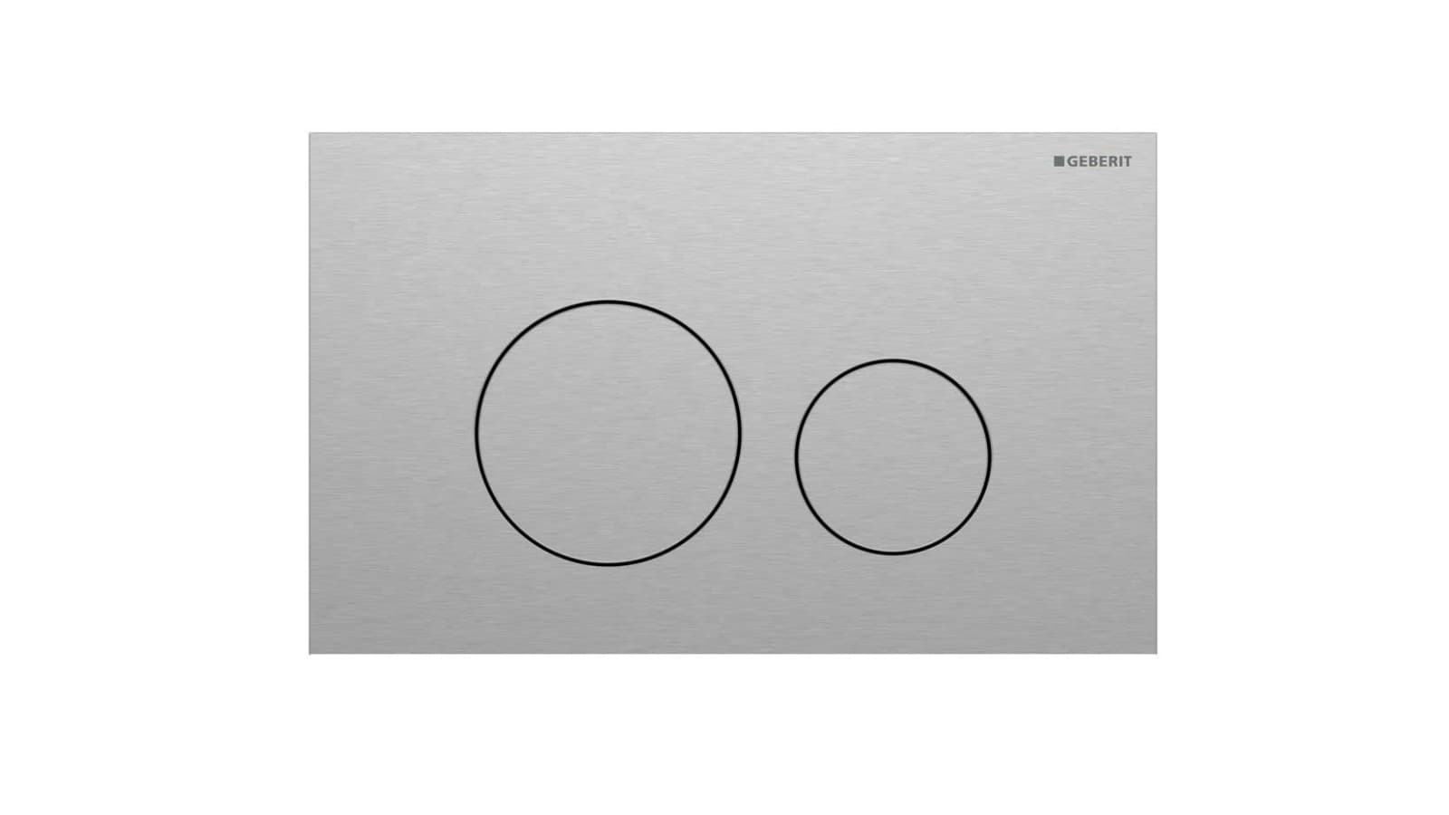 Geberit Sigma40 rond en acier inoxydable Geberit Sigma40 rond en acier inoxydable