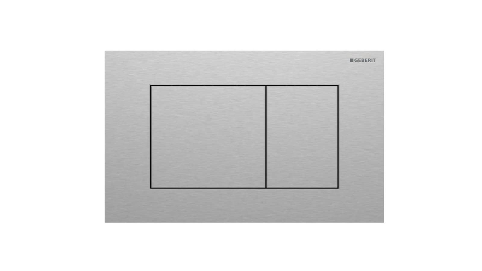 Geberit Sigma40 carré en acier inoxydable Geberit Sigma40 carré en acier inoxydable