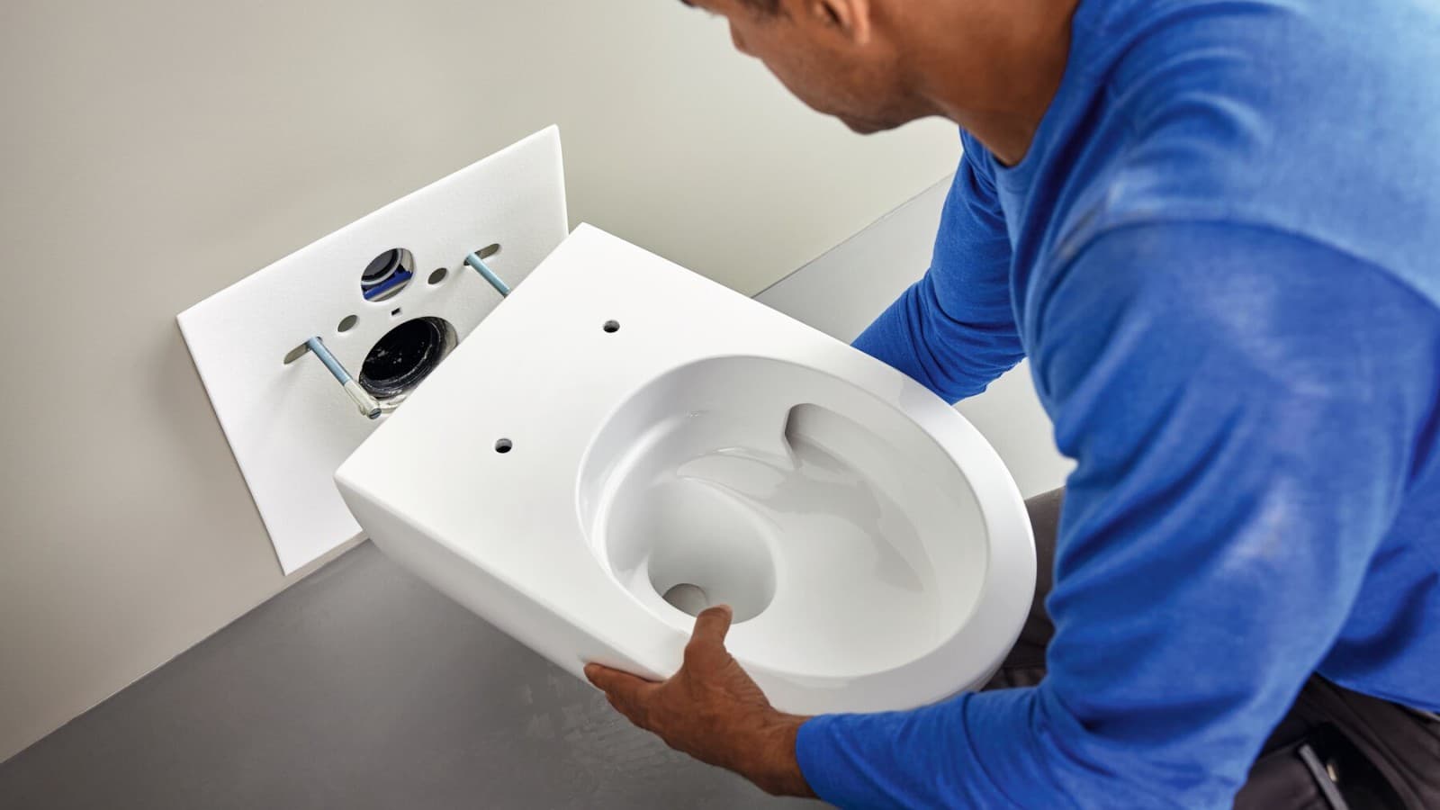 Installation d'un WC de la série Acanto avec technologie de rinçage TurboFlush Installation d'un WC de la série Acanto avec technologie de rinçage TurboFlush