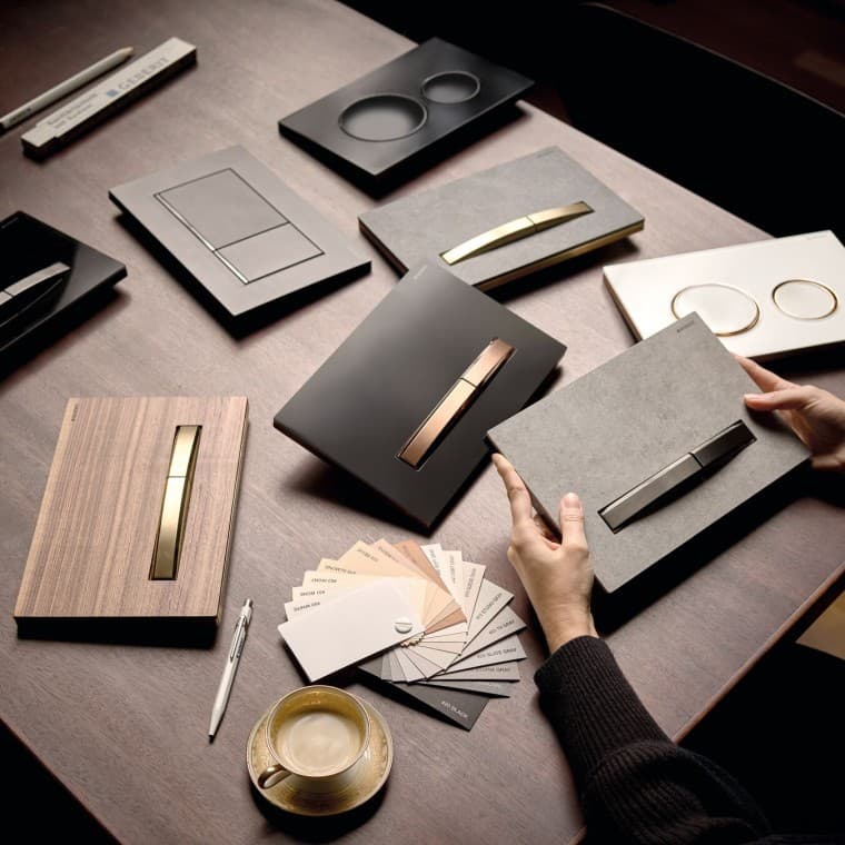 Uitgebreid assortiment spoelplaten van Geberit Uitgebreid assortiment spoelplaten van Geberit