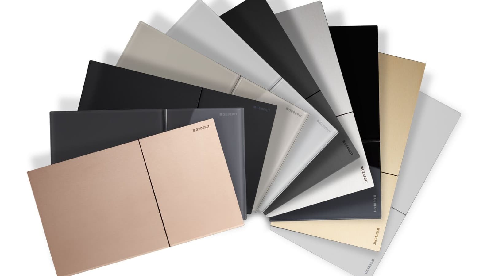 Beschikbare uitvoeringen voor de Geberit Sigma70 bedieningsplaat Beschikbare uitvoeringen voor de Geberit Sigma70 bedieningsplaat