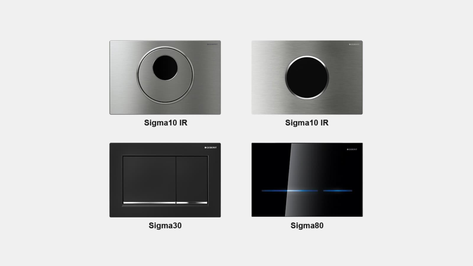 IR en mechanische Geberit bedieningsplaten IR en mechanische Geberit bedieningsplaten