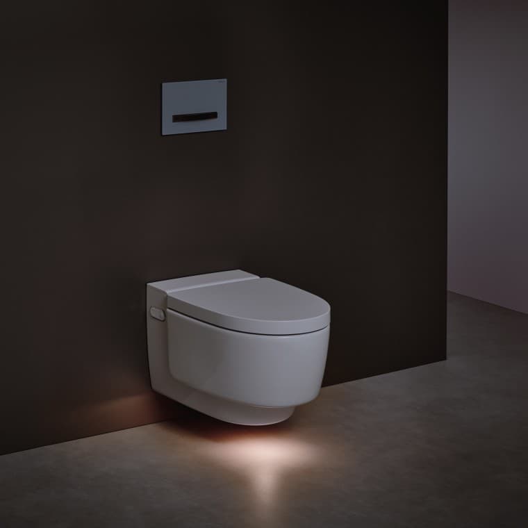 WC-douche Geberit AquaClean Mera Comfort avec éclairage d'orientation WC-douche Geberit AquaClean Mera Comfort avec éclairage d'orientation