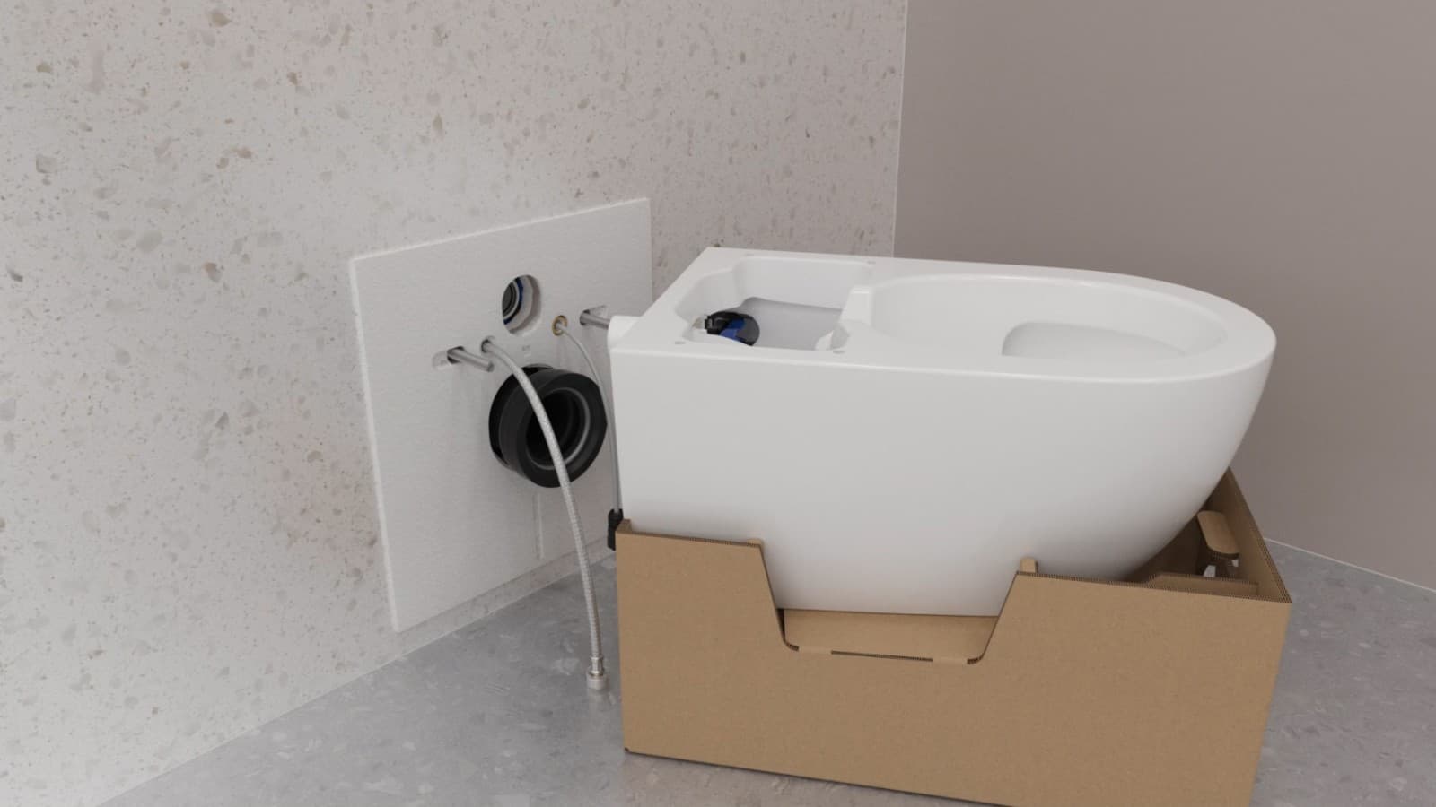 Verpakking als installatiehulp Verpakking als installatiehulp