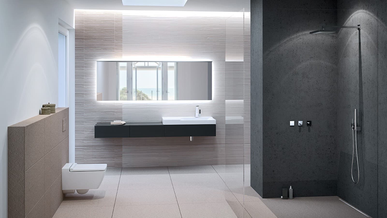 Barrière-vrije badkamer van Geberit Barrière-vrije badkamer van Geberit