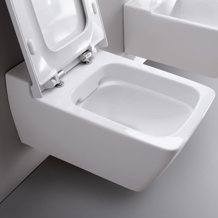 Geberit Rimfree® wc's hebben geen spoelrand. Het spoelrandloze design biedt bacteriën en vuil geen kans om zich op te stapelen en geurhinder te veroorzaken. Geberit Rimfree® wc's hebben geen spoelrand. Het spoelrandloze design biedt bacteriën en vuil geen kans om zich op te stapelen en geurhinder te veroorzaken.