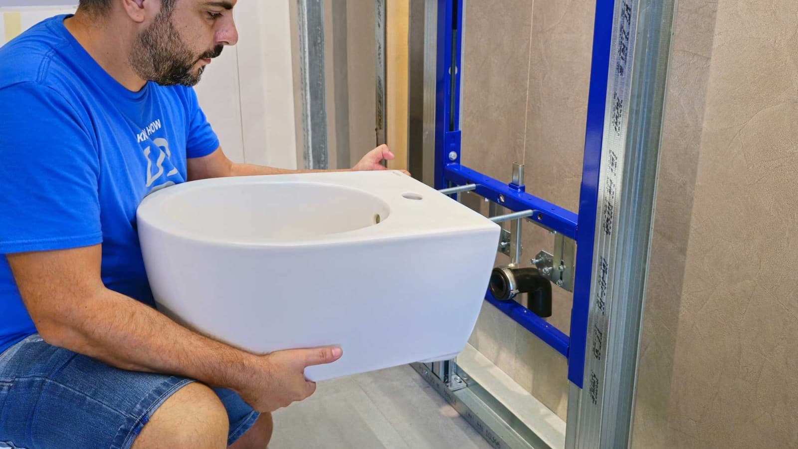 Installatie van een Geberit bidet met EFF3 Installatie van een Geberit bidet met EFF3