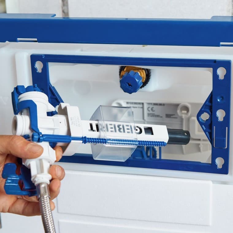 De compacte Geberit vlotterkraan type 383 De compacte Geberit vlotterkraan type 383