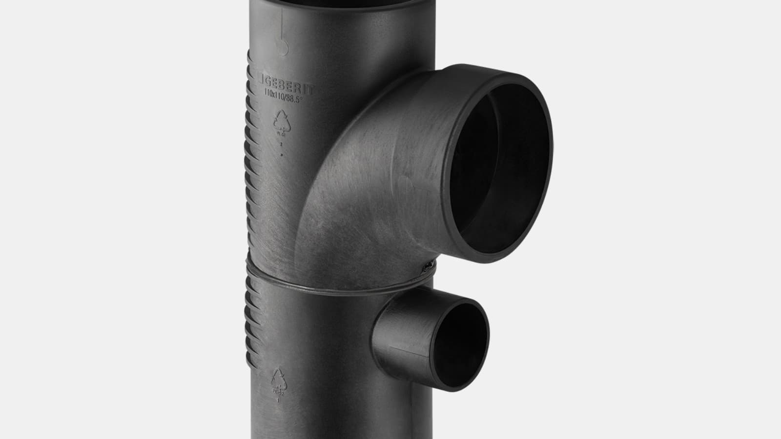 Geberit Silent-db20 T-stuk gecombineerd Geberit Silent-db20 T-stuk gecombineerd