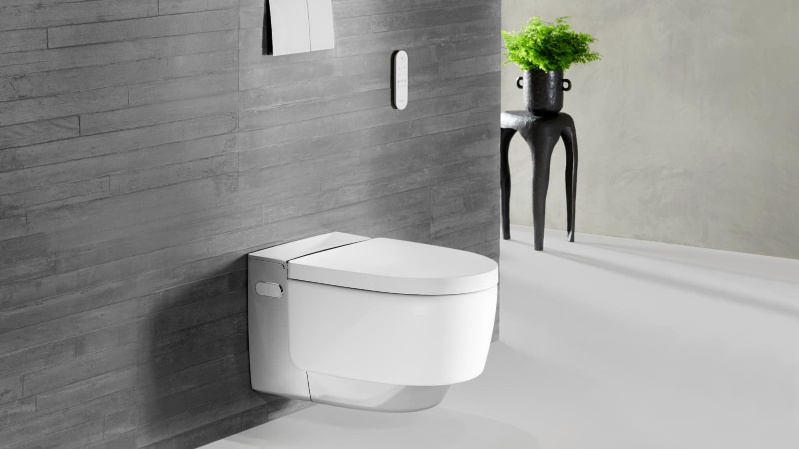 Geberit AquaClean Mera Comfort douche-wc met verwarmde zitting Geberit AquaClean Mera Comfort douche-wc met verwarmde zitting