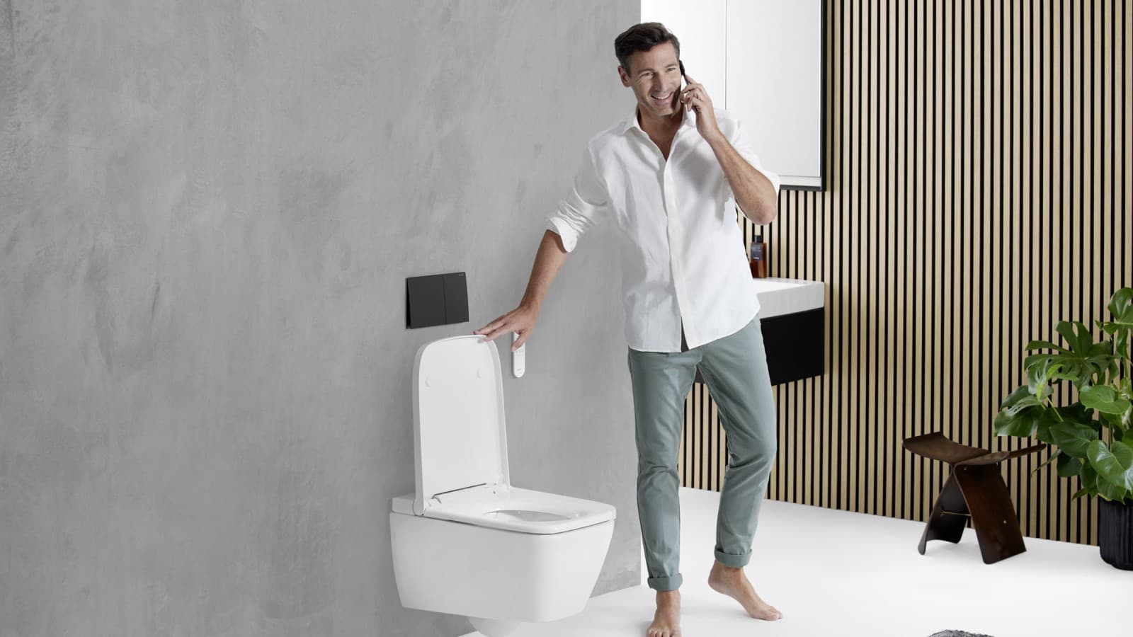 Geberit AquaClean Sela vierkant met Sigma70 Geberit AquaClean Sela vierkant met Sigma70
