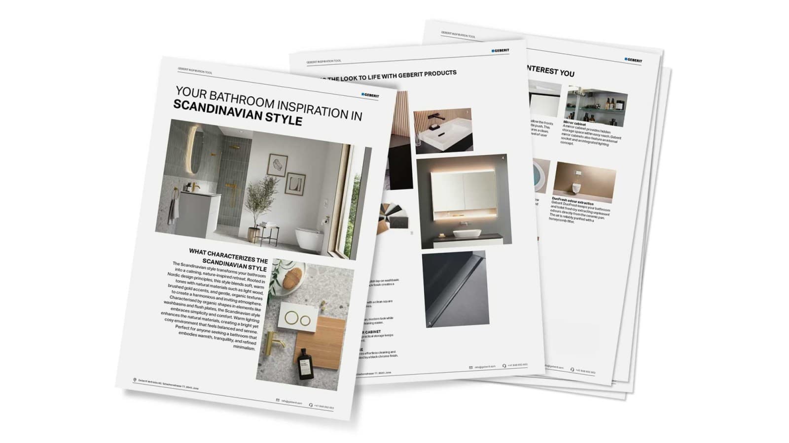 Overzicht van de Geberit Inspiration Tool Overzicht van de Geberit Inspiration Tool