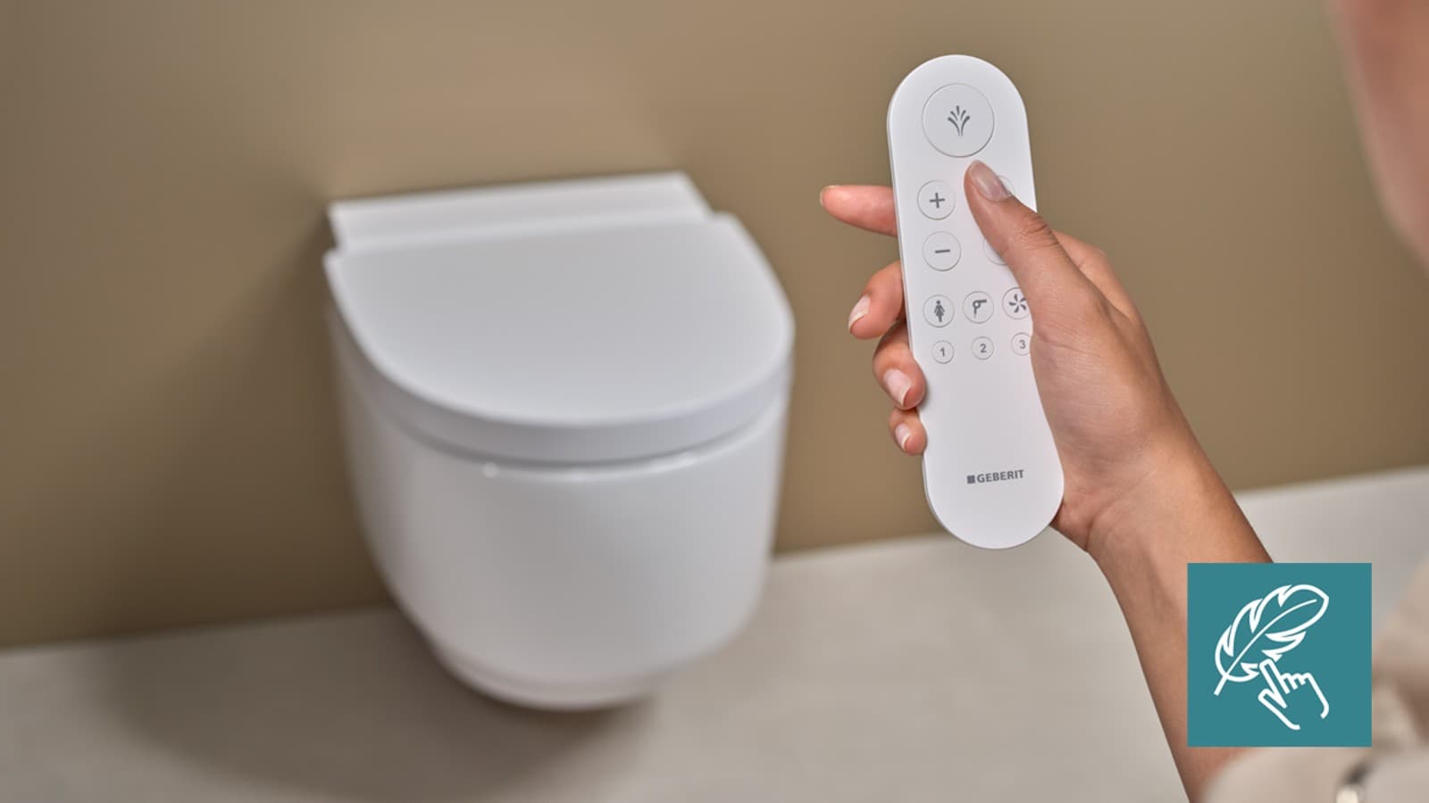 Geberit AquaClean Mera met afstandsbediening Geberit AquaClean Mera met afstandsbediening