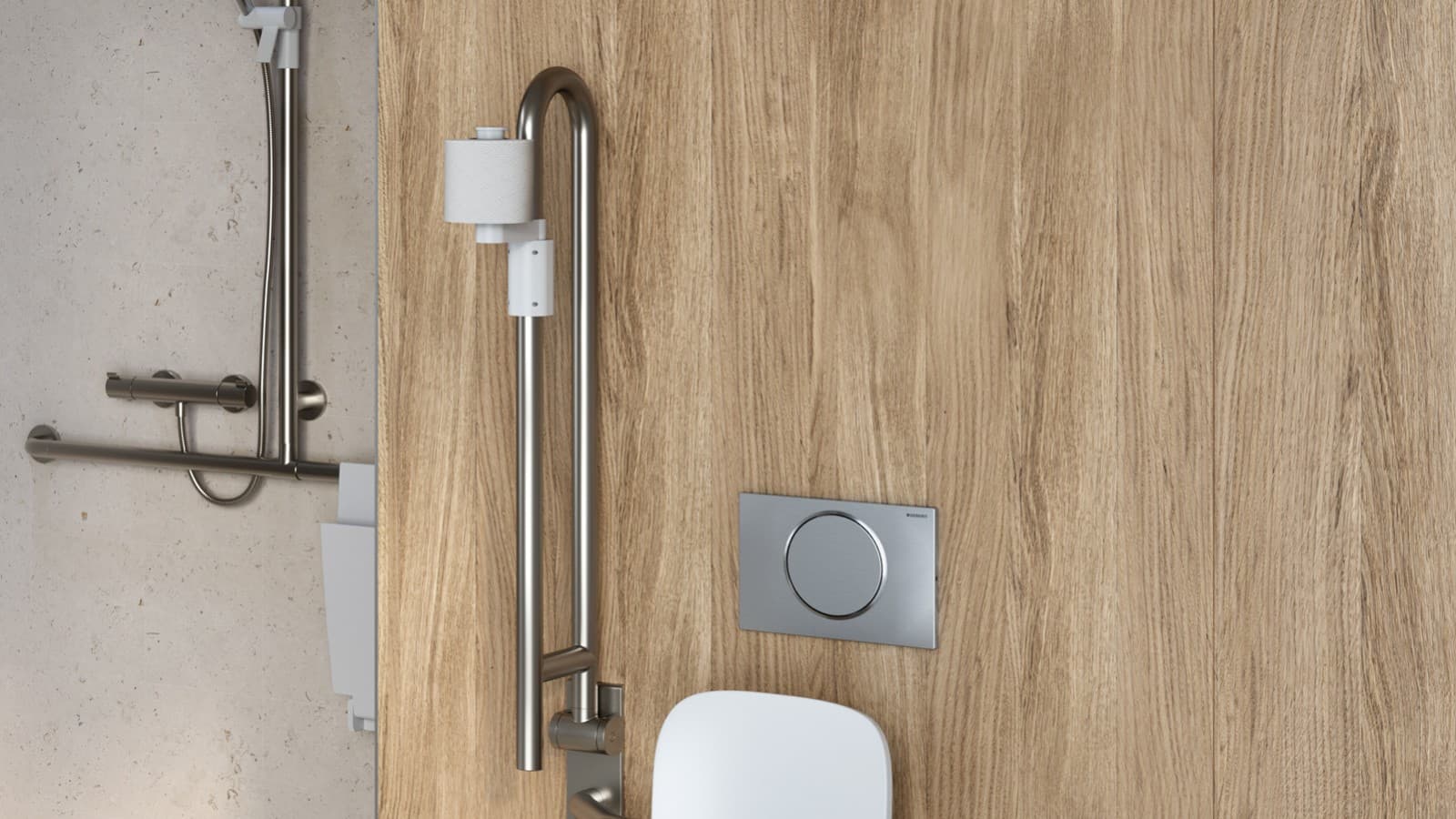 Drukknop op de opklapbare steun Drukknop op de opklapbare steun