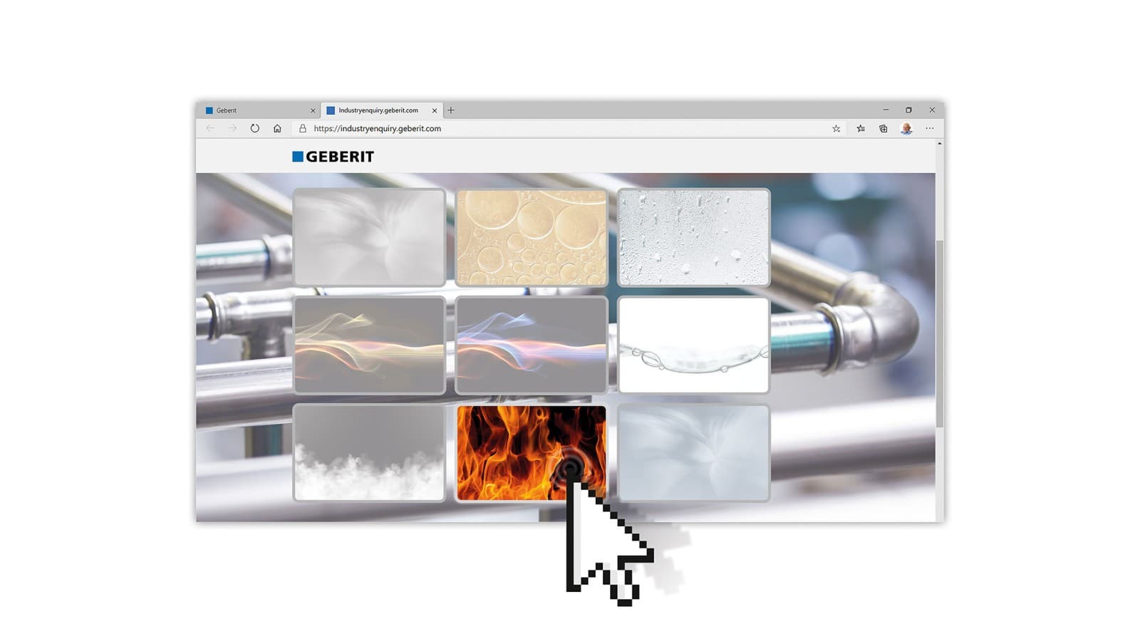 Geberit PipeSelect leidingenselectie tool Geberit PipeSelect leidingenselectie tool