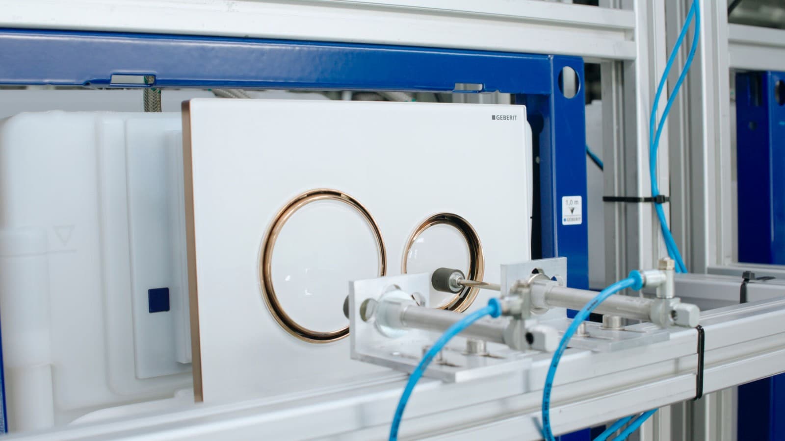 Test de qualité de la plaque de déclenchement Sigma21 dans le système de WC Test de qualité de la plaque de déclenchement Sigma21 dans le système de WC