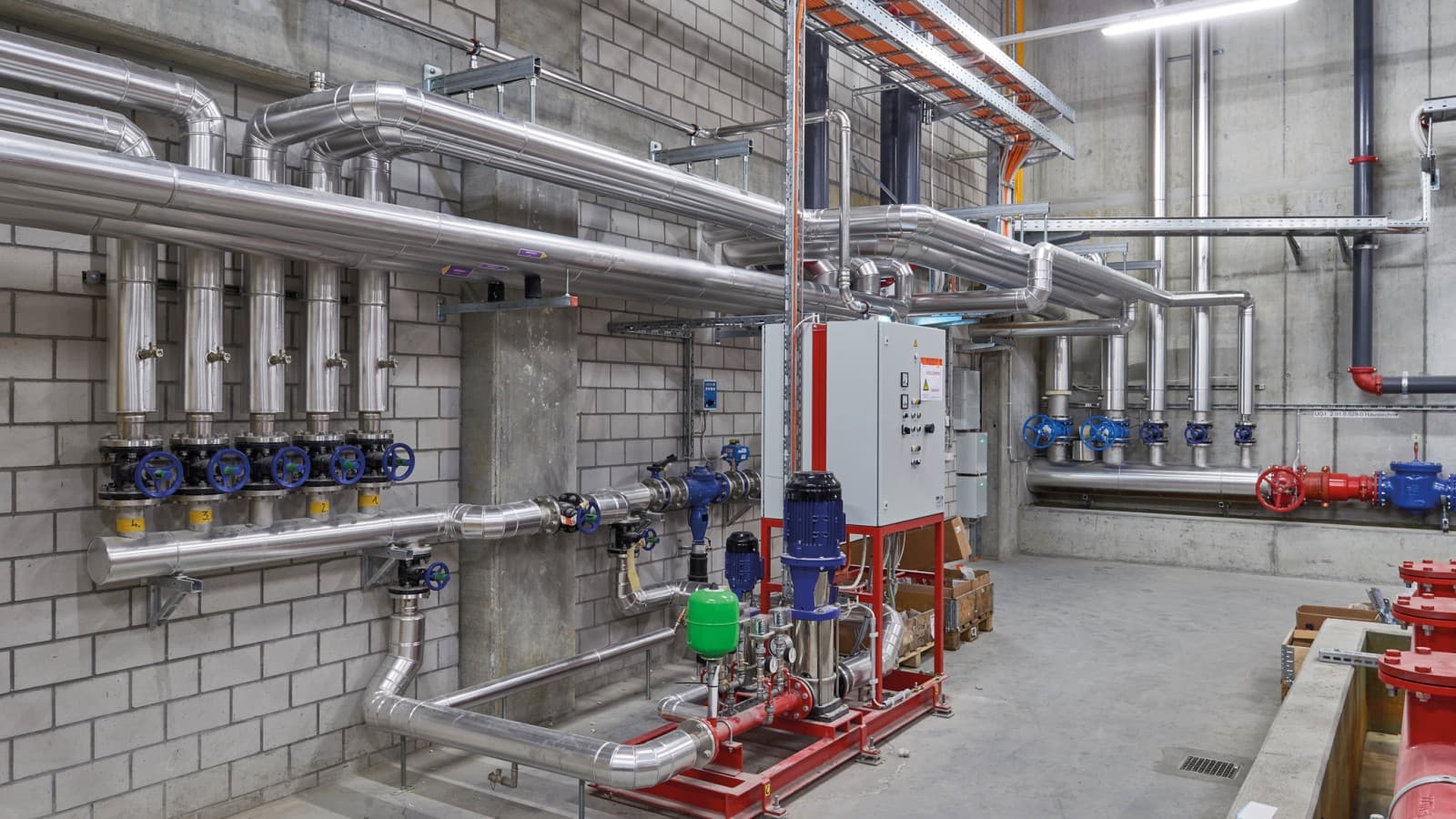 Système d'eau d'extinction des incendies avec Geberit Mapress Acier Inoxydable Système d'eau d'extinction des incendies avec Geberit Mapress Acier Inoxydable