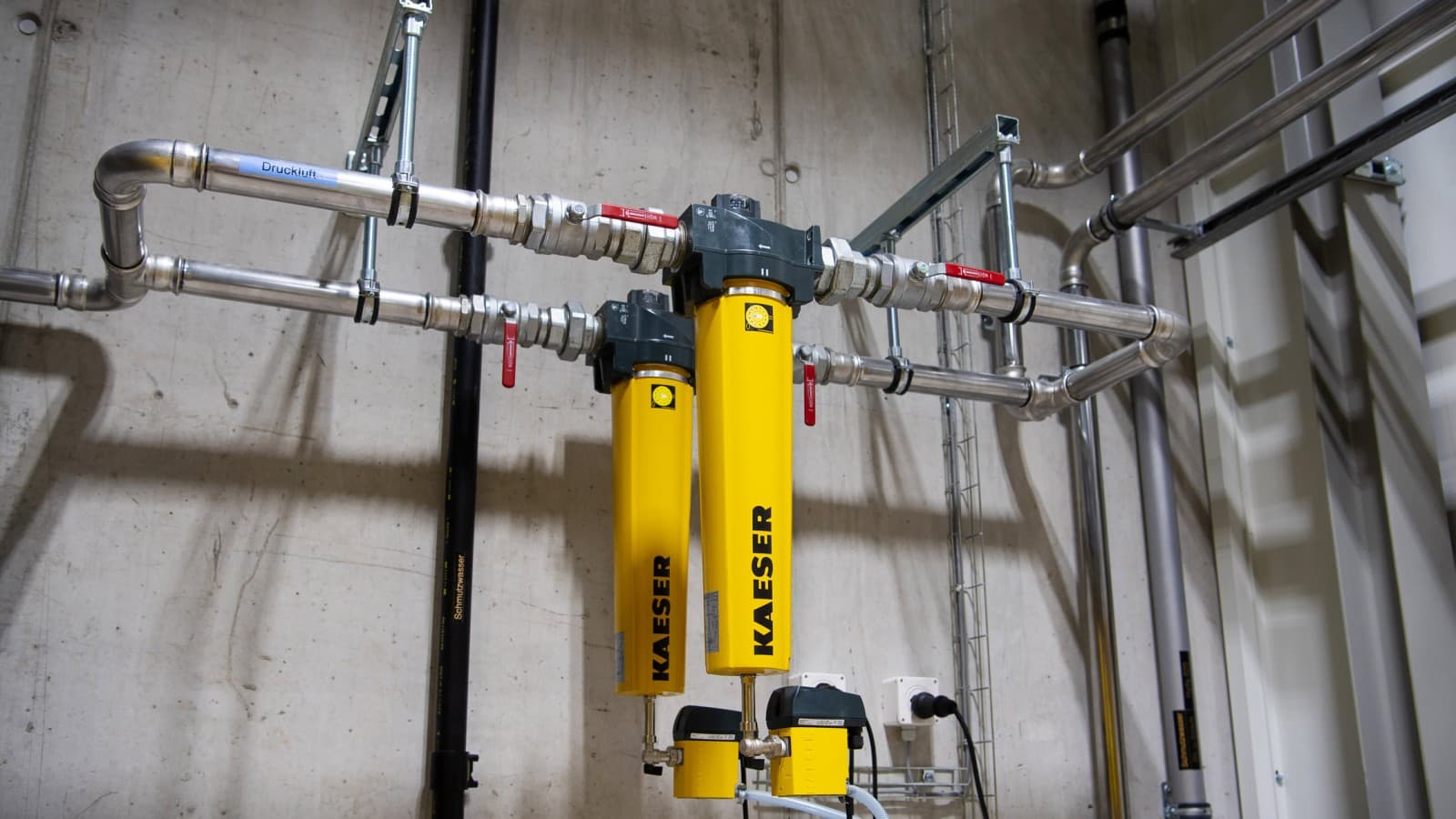 Système de filtration d'air comprimé avec Geberit Mapress Acier Inoxydable Système de filtration d'air comprimé avec Geberit Mapress Acier Inoxydable
