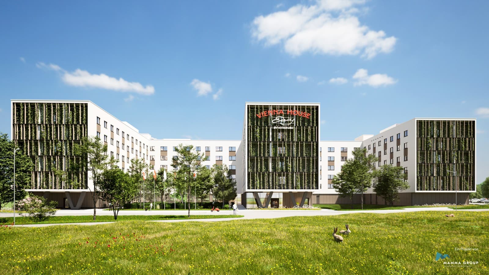 Het grootste hotel van Europa in hybride houtbouw is geopend in Wien Schwechat (© BKK3 Architektur) Het grootste hotel van Europa in hybride houtbouw is geopend in Wien Schwechat (© BKK3 Architektur)
