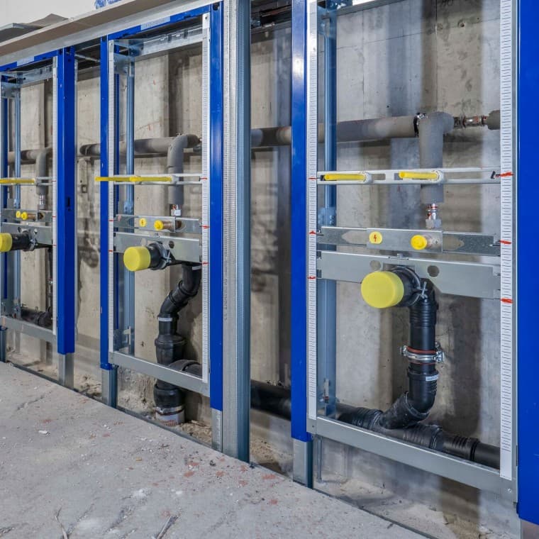 Installatie met Geberit Duofix Installatie met Geberit Duofix