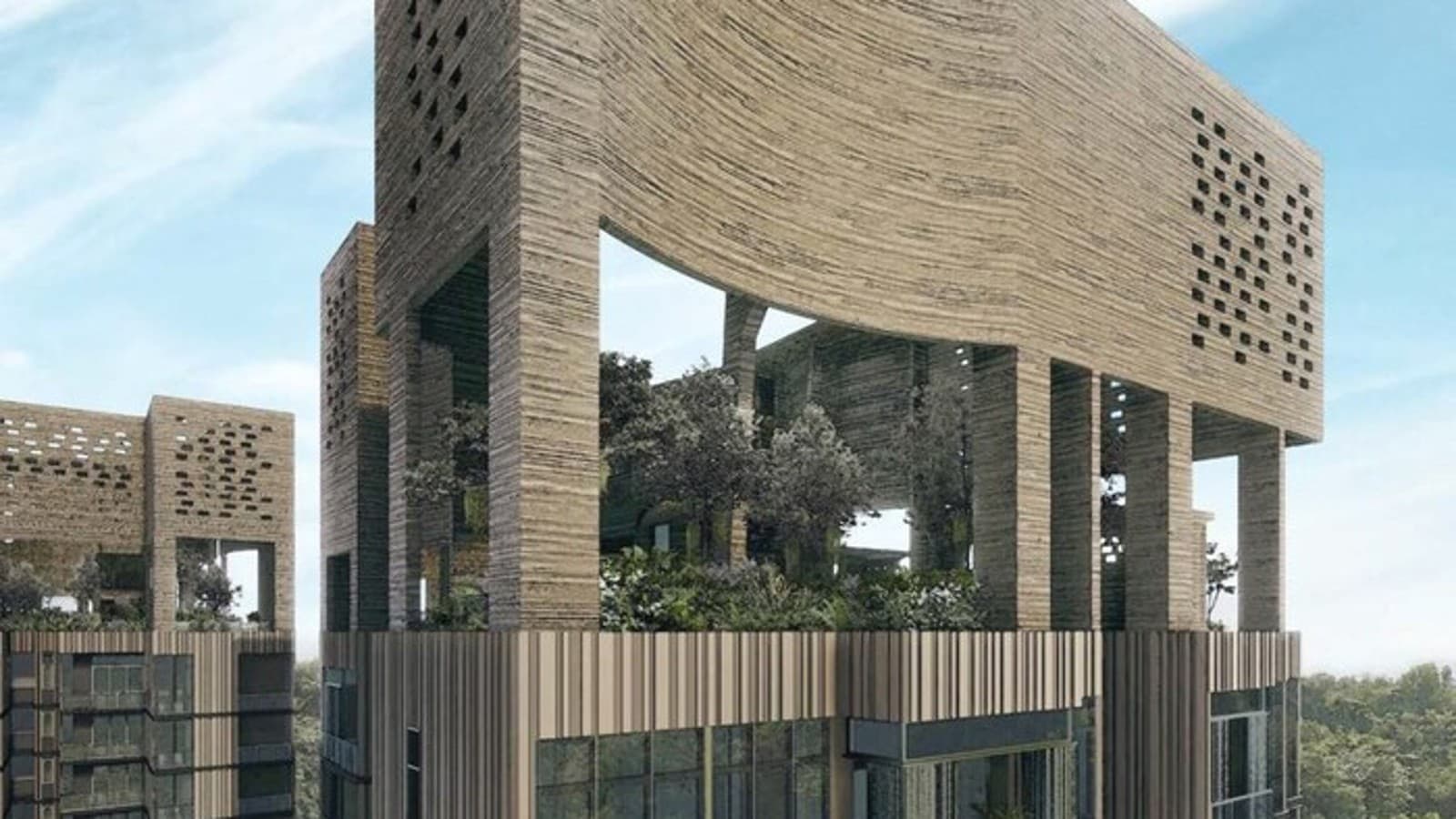 Les jardins secrets se trouvent au sommet des deux tours résidentielles du quartier très vert de Martin Modern à Singapour (© Darren Soh) Les jardins secrets se trouvent au sommet des deux tours résidentielles du quartier très vert de Martin Modern à Singapour (© Darren Soh)