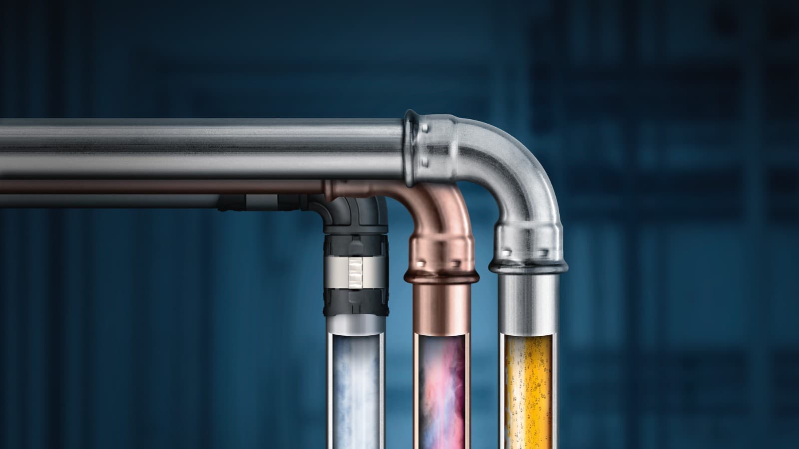 Geberit PipeSelect controleert het geselecteerde Geberit leidingsysteem