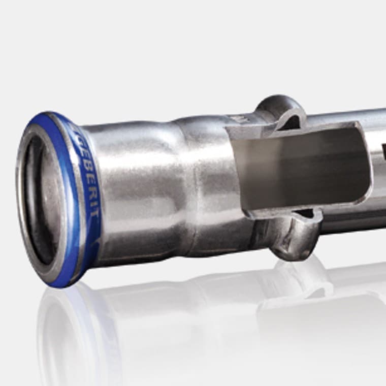 Découpe d'une buse et raccord Geberit Mapress inox Découpe d'une buse et raccord Geberit Mapress inox