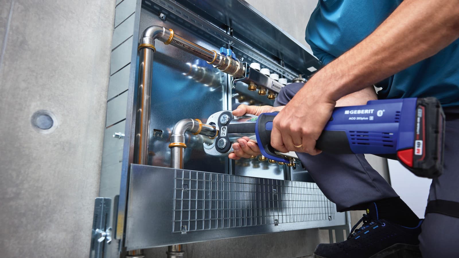 Geberit Mapress Therm: verwerking bij verwarmingsinstallaties Geberit Mapress Therm: verwerking bij verwarmingsinstallaties